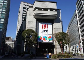 The Japan Stock Exchange index is at the highest level in 33 years