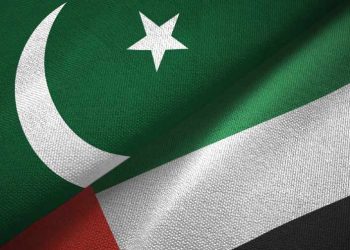 Pakistan and UAE flags