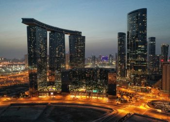 city buildings during night time